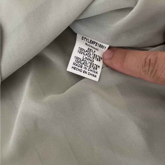 Papermoon Pleated Light gray/taupe Mini Skirt, Size S, Side Zipper - Picture 5 of 10